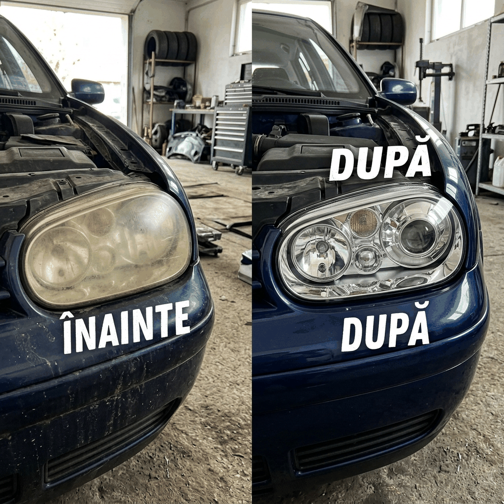 Reconditionare faruri auto ingalbenite