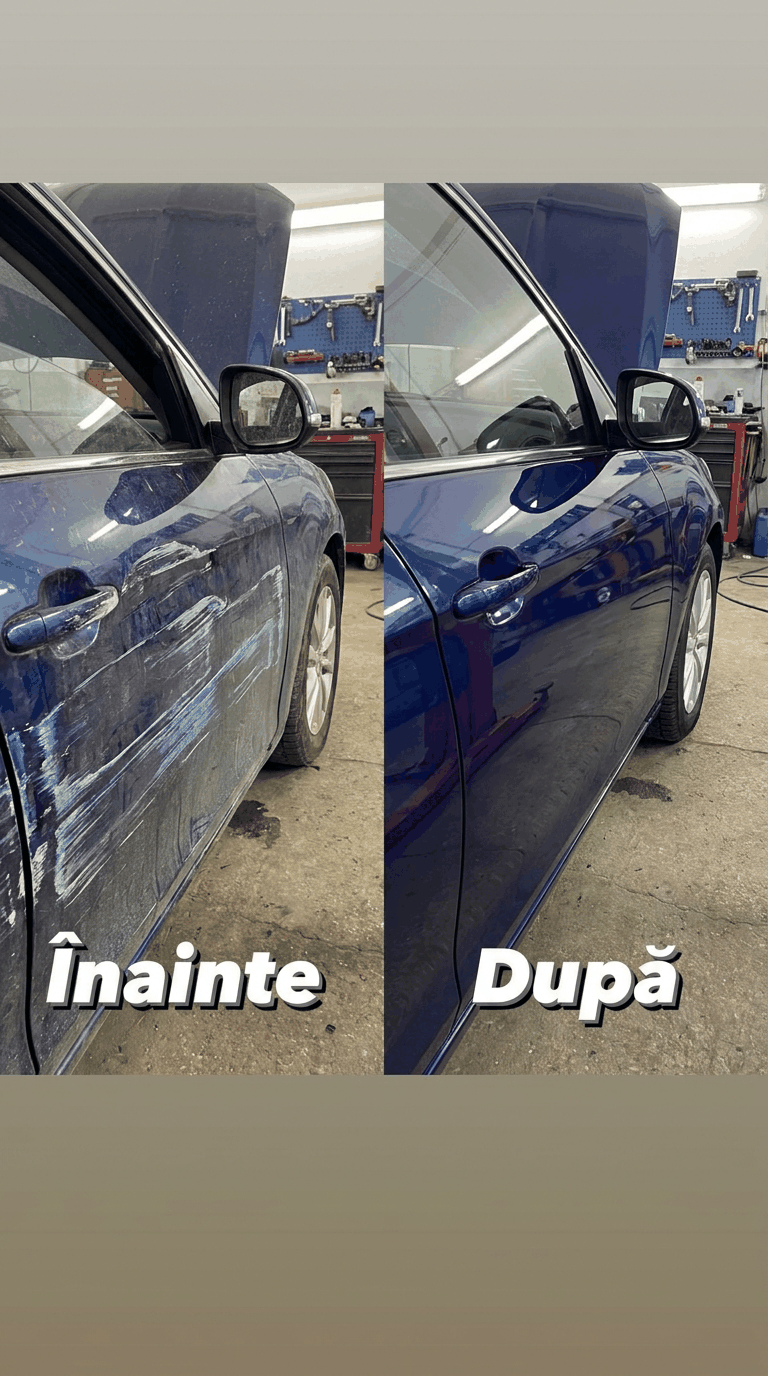 Vopsitorie auto buzau element zgariat inainte dupa